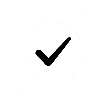Construction certification badge symbol for quality assurance and compliance.