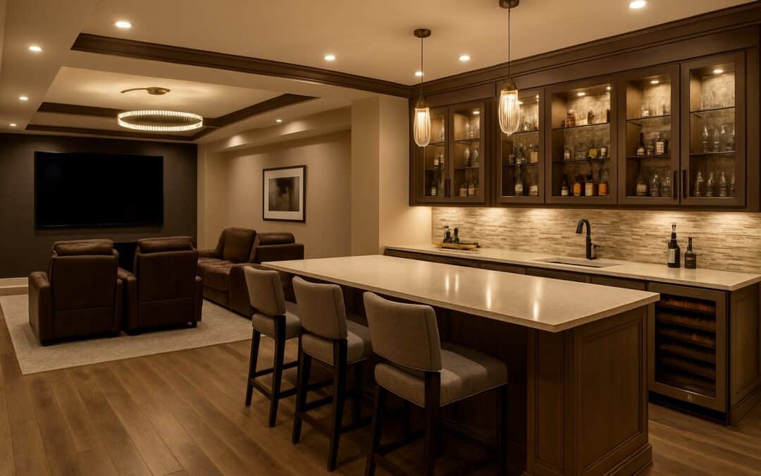 Luxury Finished Basements in Cherokee County: Elevate Your Home With High-End Design By TLT Contracting – Creating Spaces You Love to Live In